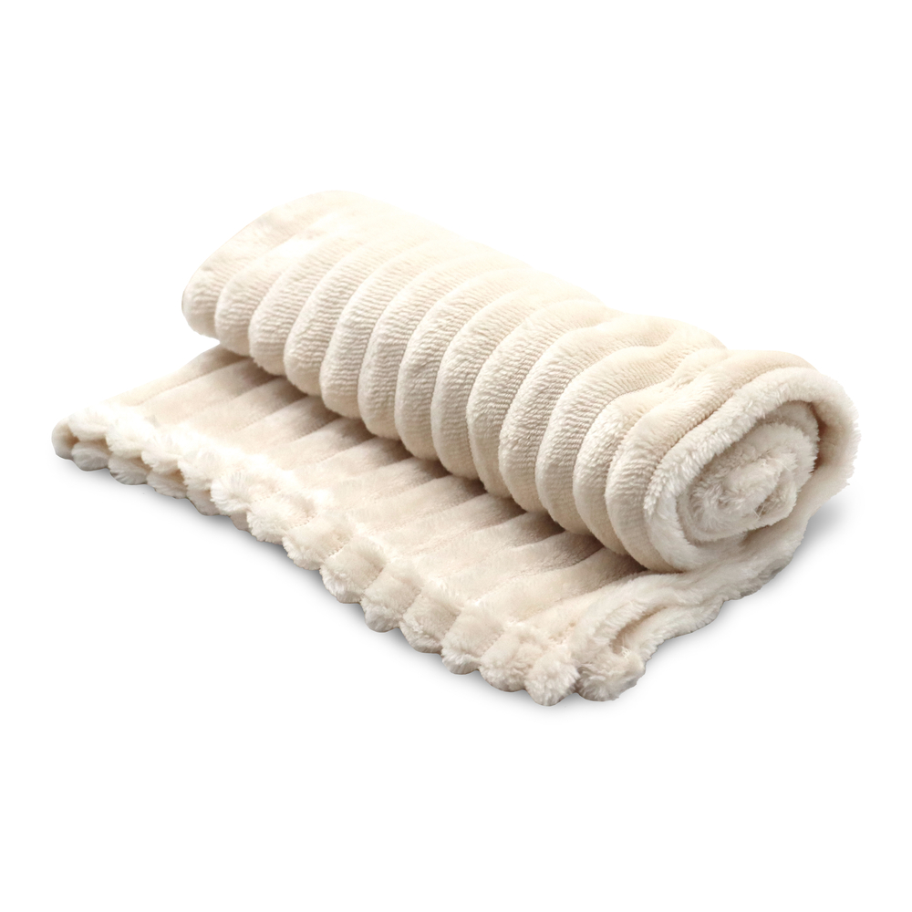 Plaid Soft Noël pour chien et chat, coloris blanc - L.100xl.70cm