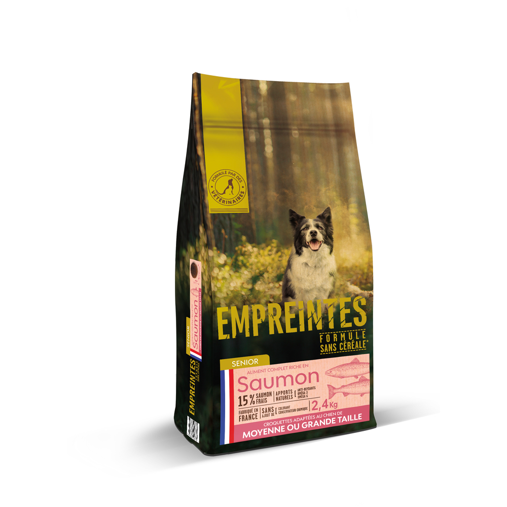 Croquettes saumon sans céréales, moyen/grand chien senior - 2,4kg