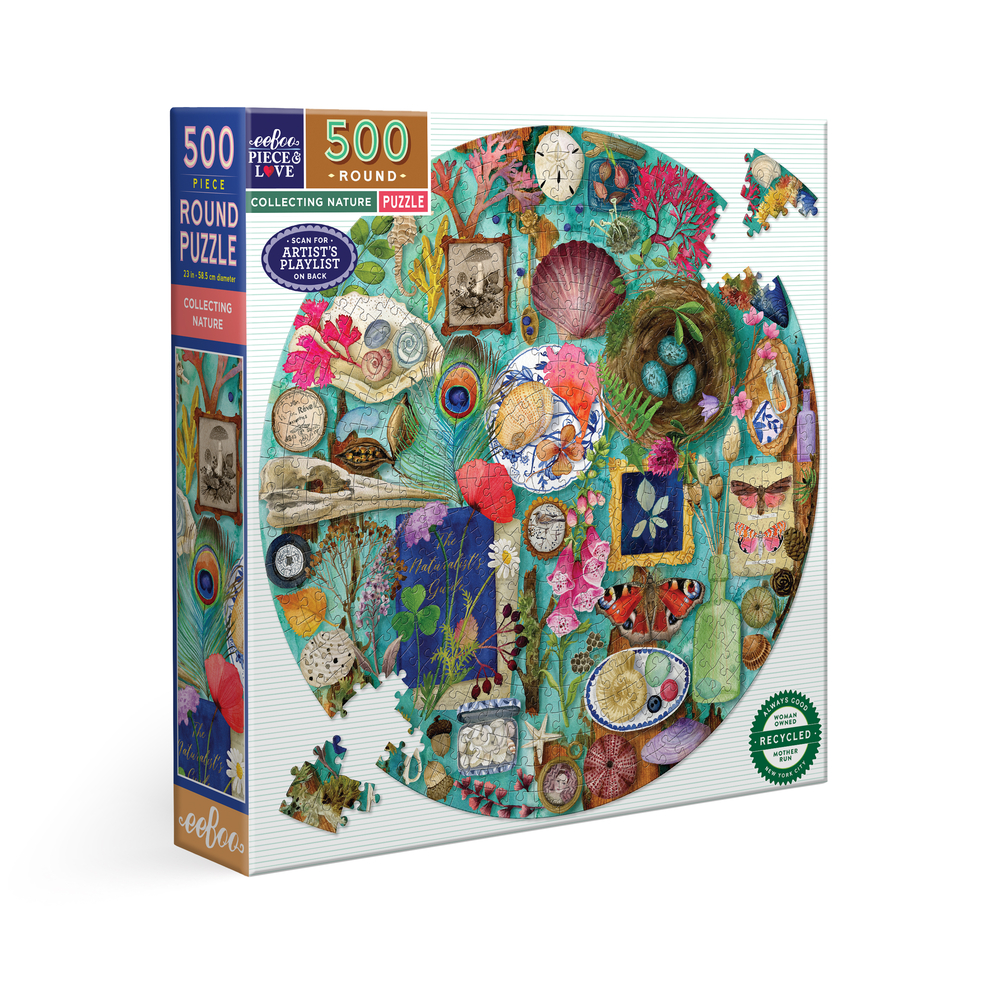 Puzzle rond Collecting Nature, coloris mixte - 500 pièces