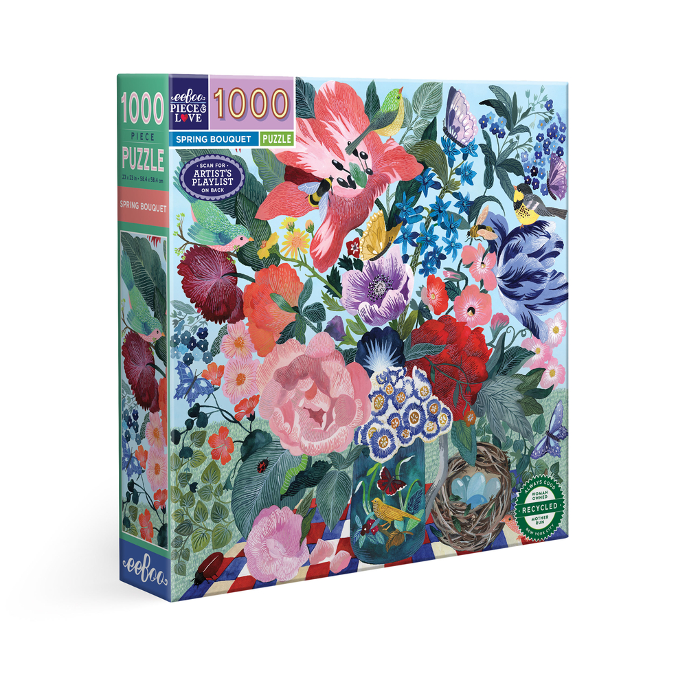 Puzzle Spring Bouquet, coloris mixte - 1000 pièces