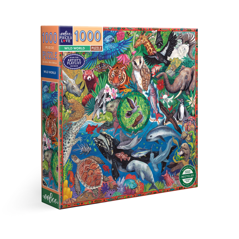 Puzzle Wild World, coloris mixte - 1000 pièces