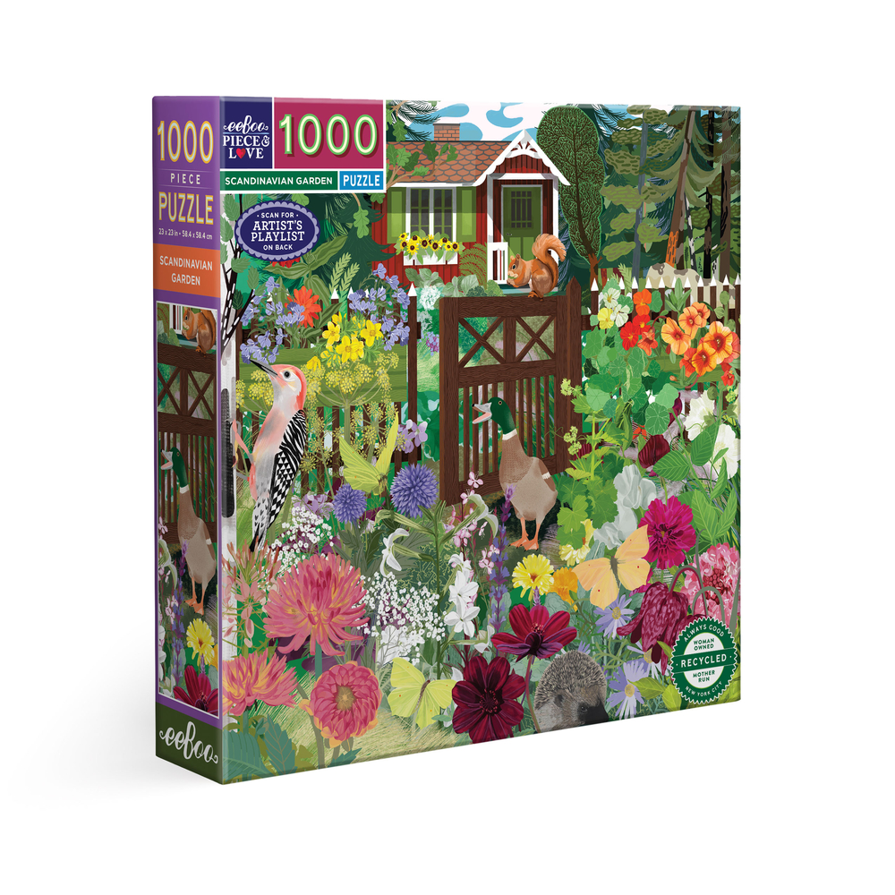 Puzzle Scandinavian Garden, coloris mixte - 1000 pièces