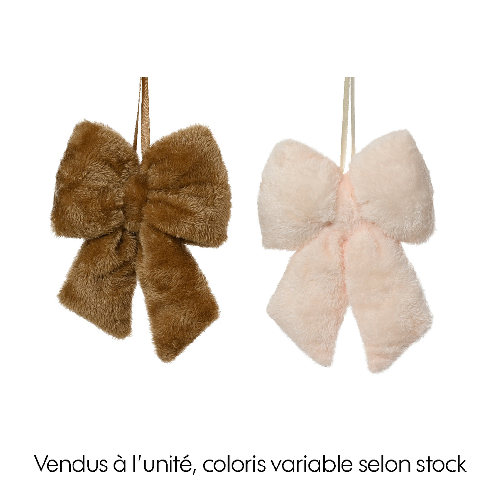 Suspension noeud - coloris assortis - 17x5.H23cm