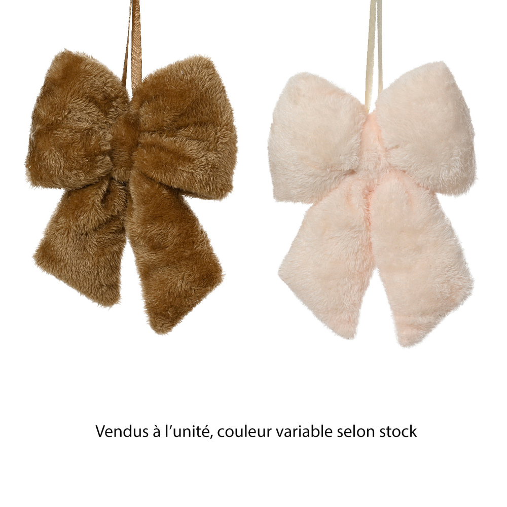 Suspension noeud - coloris assortis - 35x10.H40cm