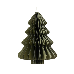 Suspension sapin papier - coloris vert - D15. H20cm