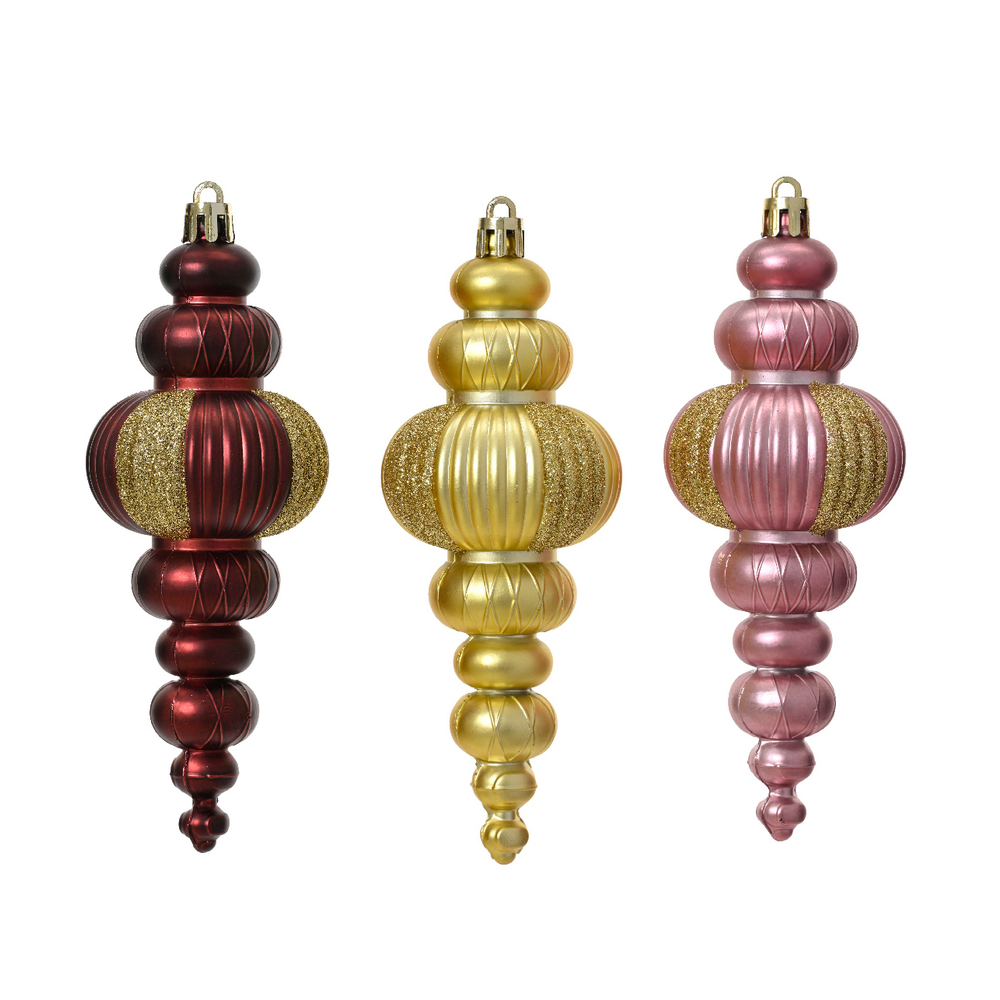 Suspension à rayures - coloris variables - H14,7cm