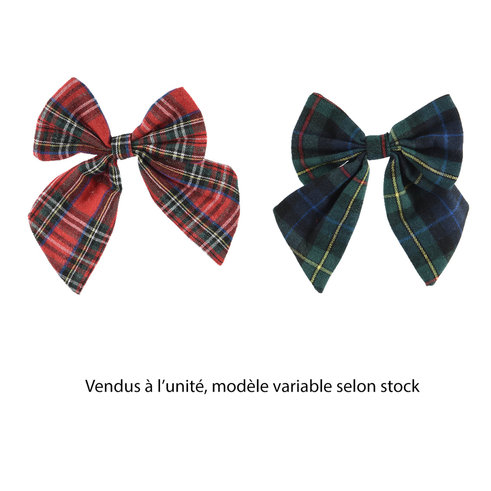 Suspension de Noël : nœud, coloris variables - L.18cm