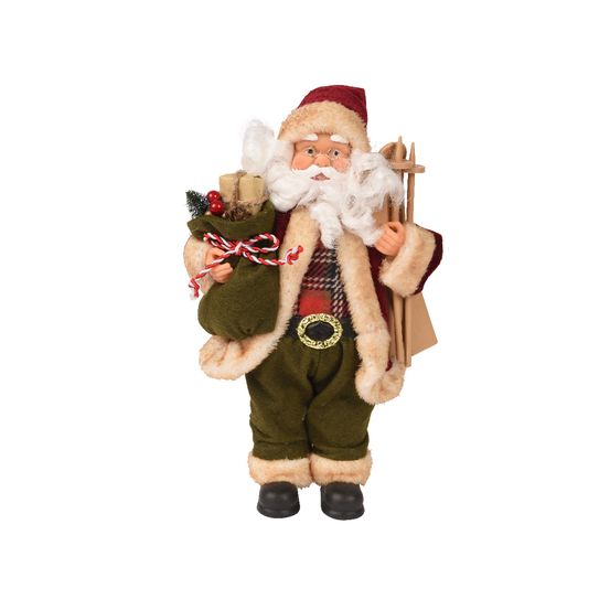 Figurine Père Noël, coloris mixte - H.30cm