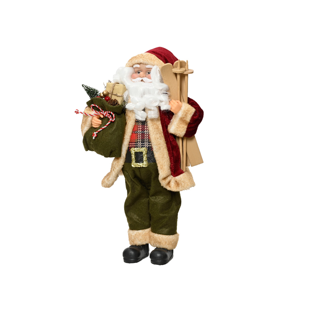 Figurine Père Noël, coloris mixte - H.45cm