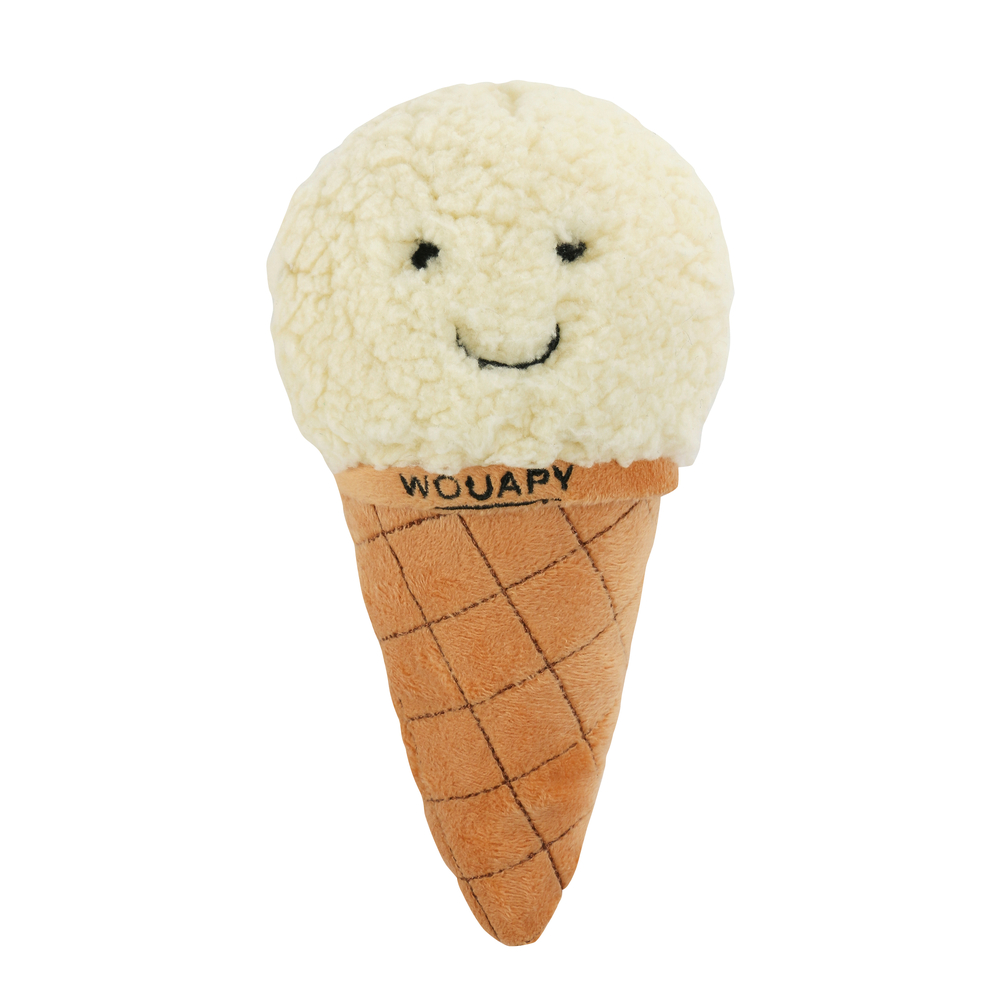 Jouet pour chien : peluche cornet de glace - H.23cm