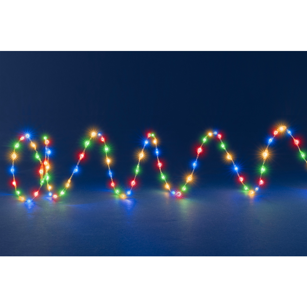 Guirlande lumineuse micro, 300 led multicolore intensif - L.4,8m