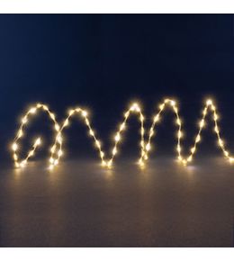 Guirlande lumineuse 300 micro LED, blanc chaud - 4,8m