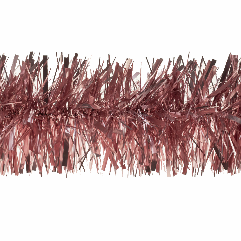 Guirlande de Noël double boucle, coloris rose - L.200cm