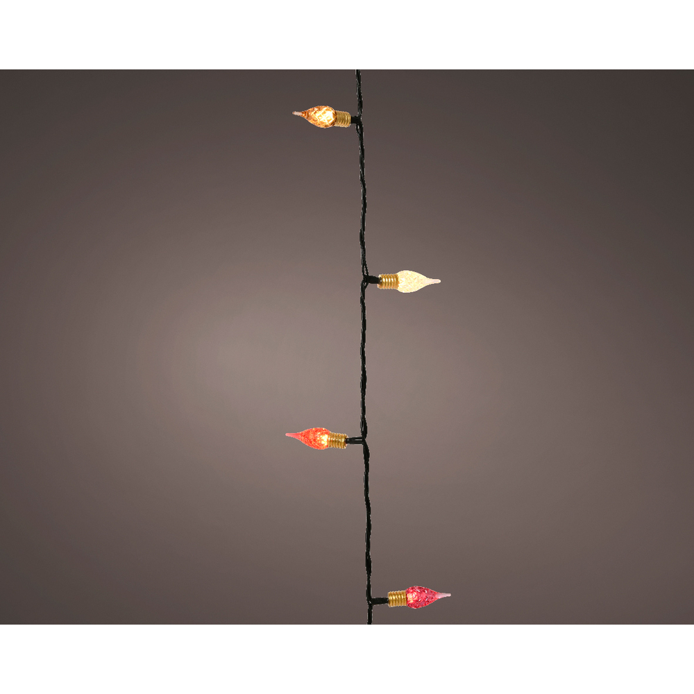 Guirlande lumineuse animée Vintage, intérieur, 180 led multicolore 18m