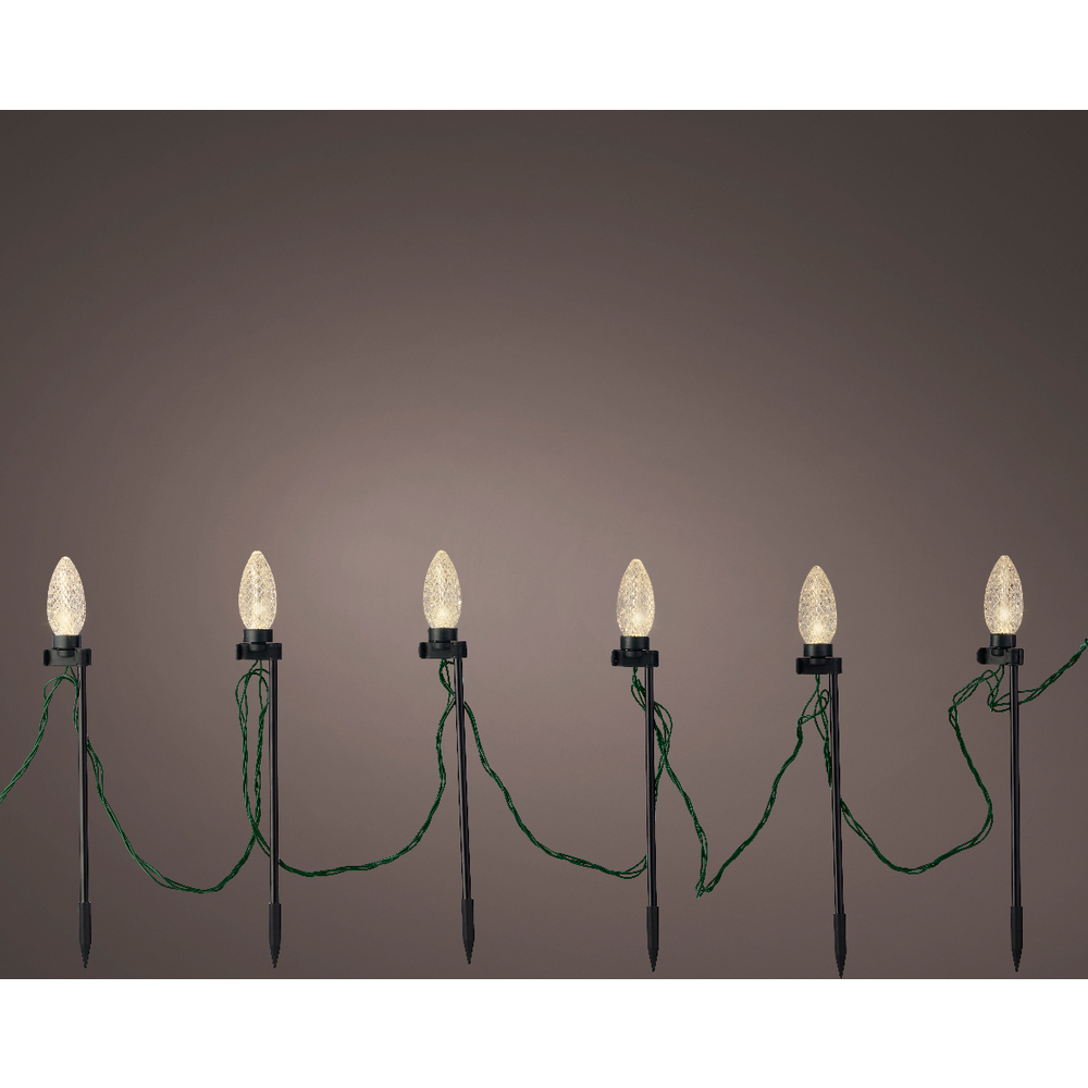 Guirlande lumineuse animée Party, 20 led blanc chaud/froid - L.9,5m