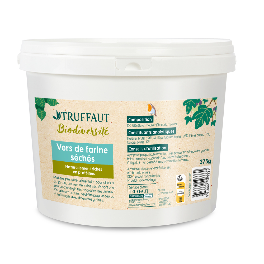 Vers de farine séchés - 375g