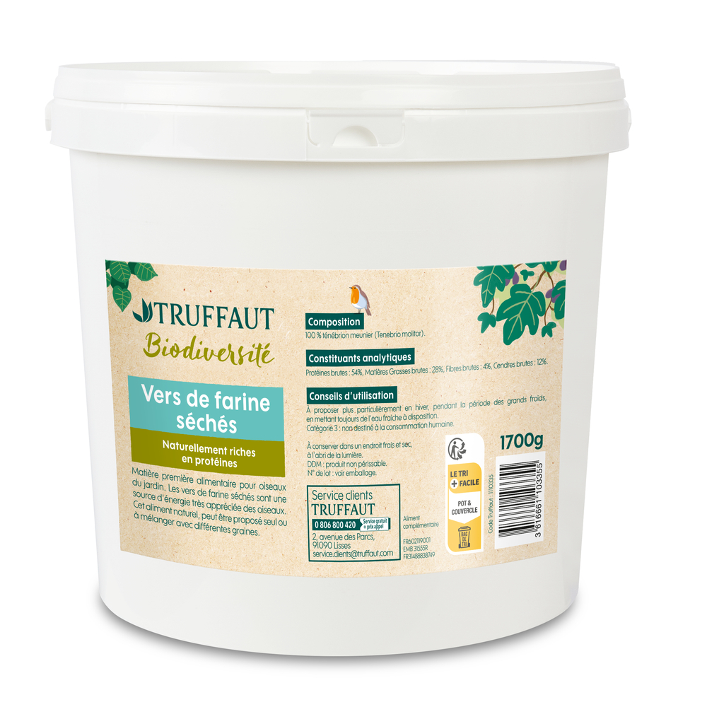 Vers de farine séchés - 1700g