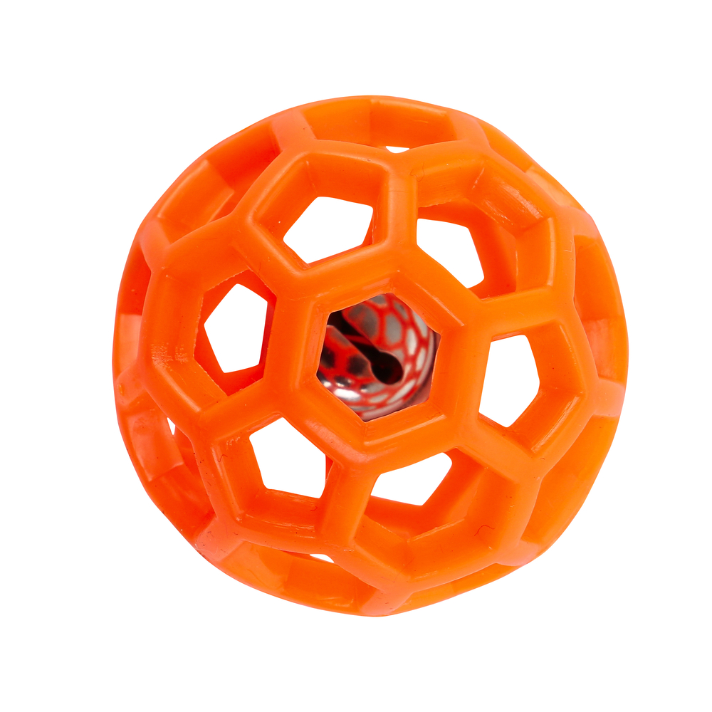 Jouet pour chat : balle avec grelot - H.12,5cm