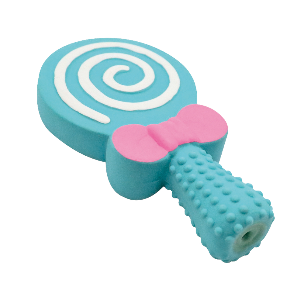 Jouet pour chien, lolly 13cm bleu 