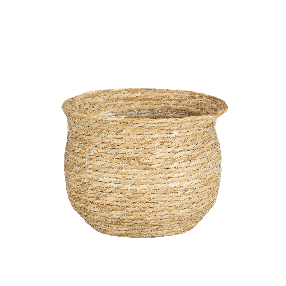 Panier Cembra marron, h22xd28cm