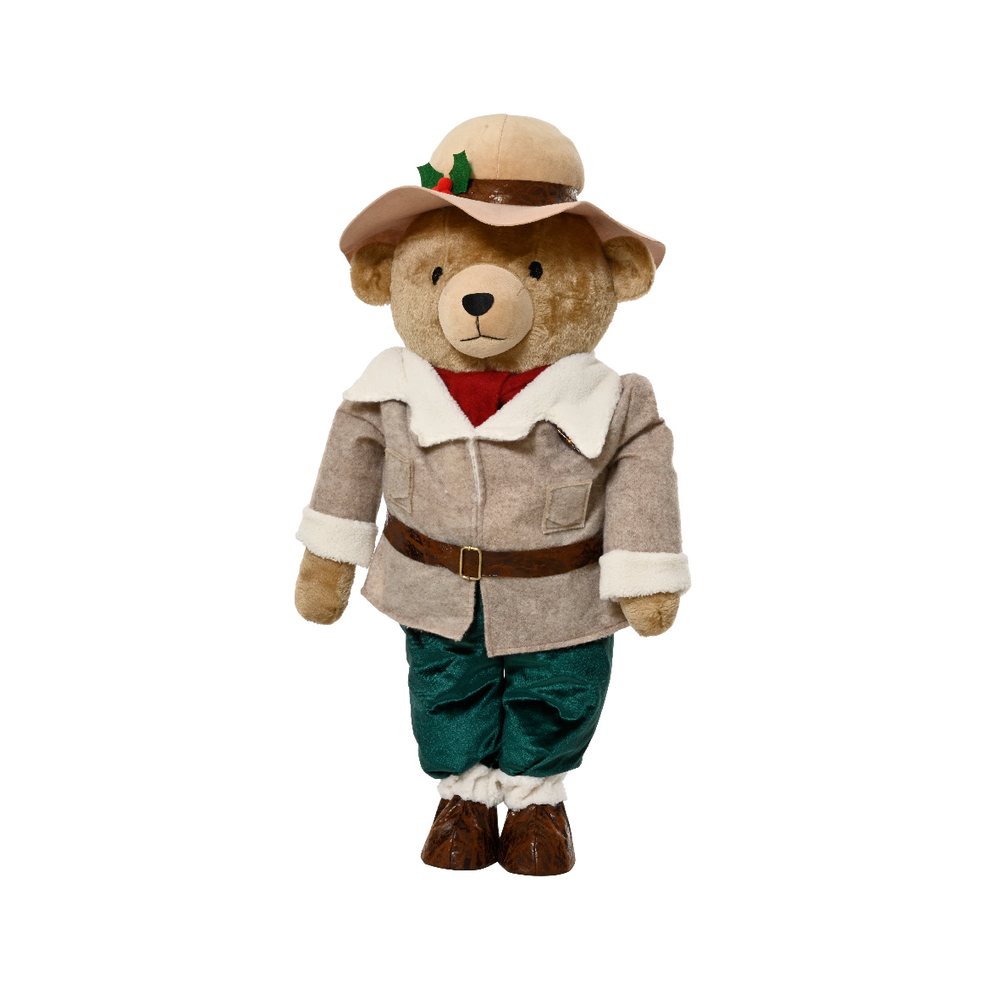 Ours en peluche décoratif, coloris beige - H.88cm