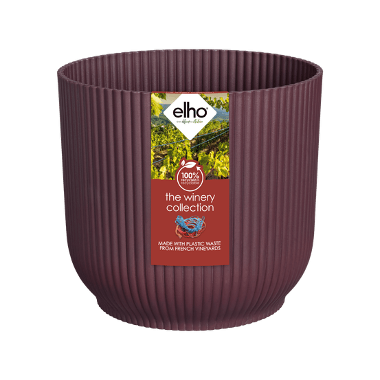 Cache-pot The Winery, coloris rouge bordeaux - D.16cm
