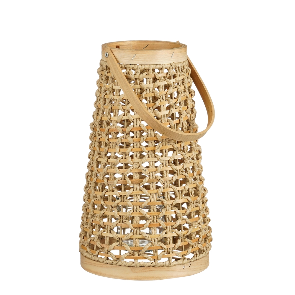 Lanterne 'Faros', coloris naturel - D.20xH.34,5cm