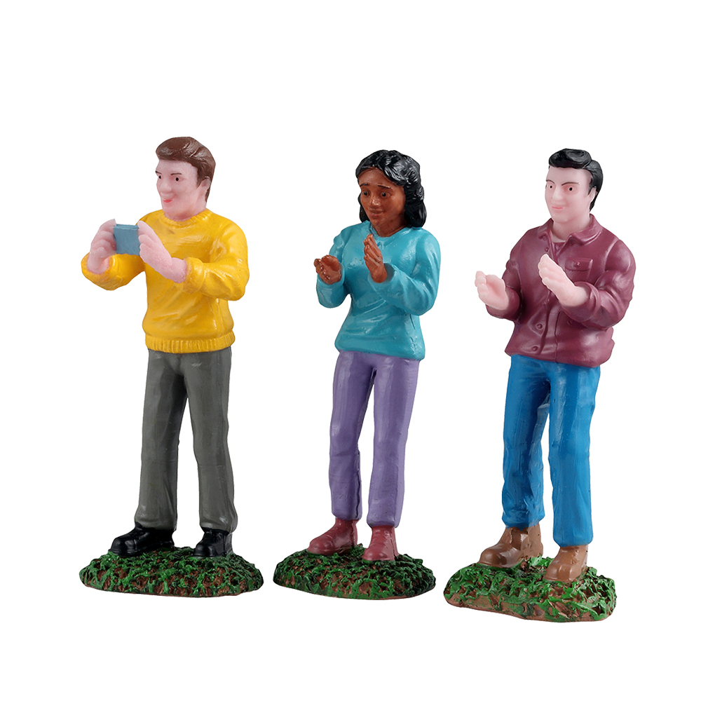 Figurines en résine, fans festival musique - H.6,4cm