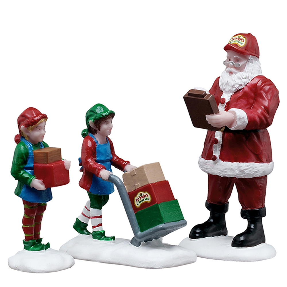 Figurines en résine, Santas wonderland, prêt à l'envoi - H.6,8cm