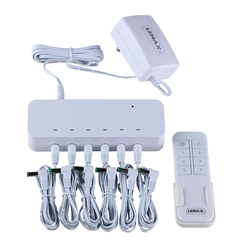 Boîtier de commande avec adaptateur et télécommande - 6 sorties