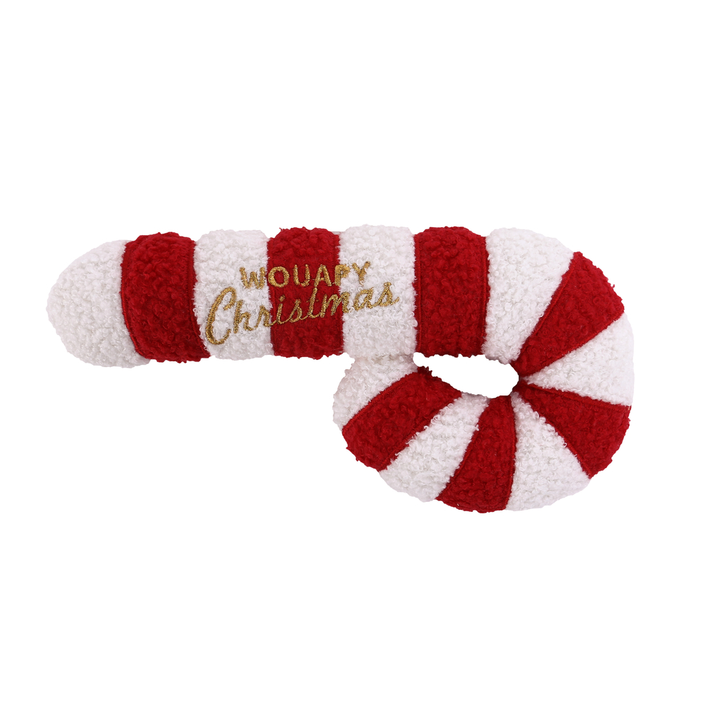 Peluche pour chien : sucre d'orge Noël - L.5,5xl.18xH.45cm