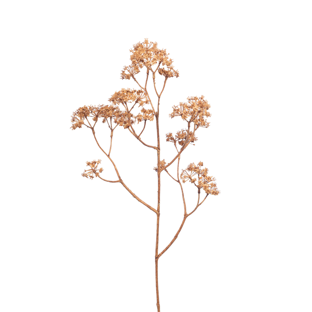 Fleur artificielle : tige de gypsophile, coloris doré - H.79cm