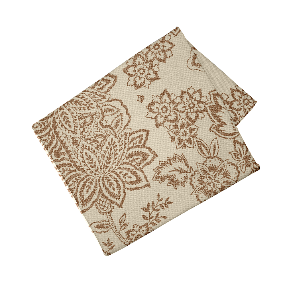 Nappe 'Ceylan' en lin, coloris peanut - 150x150cm