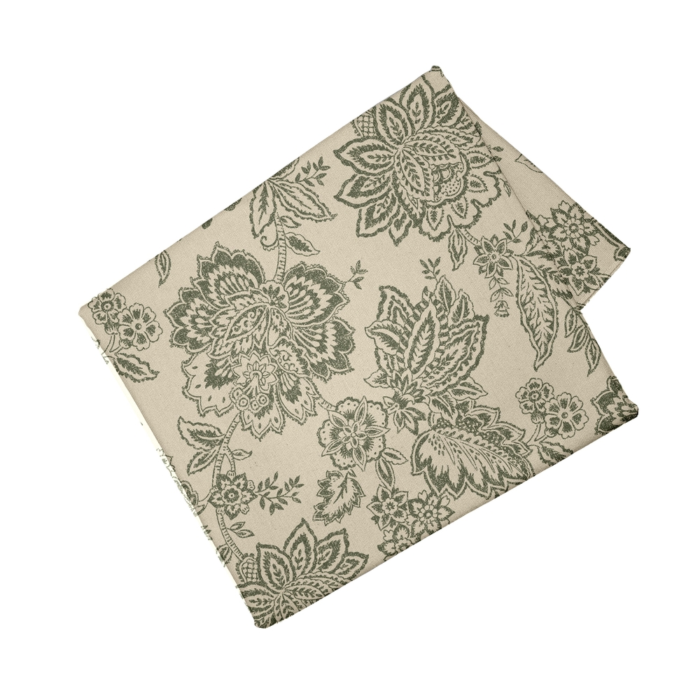 Nappe 'Ceylan' en lin, coloris kaki - 150x150cm