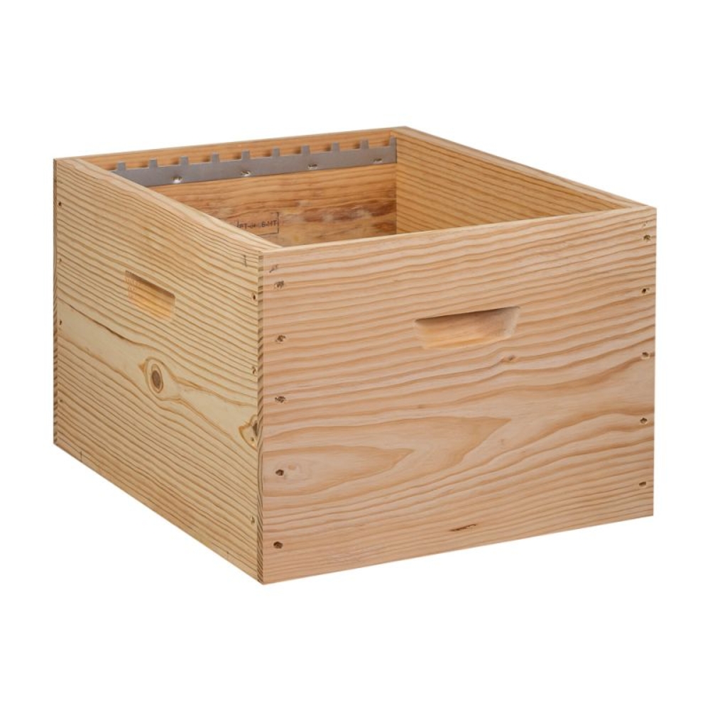 Corps mi-bois pour ruche Dadant 10 cadres (avec crémaillères)