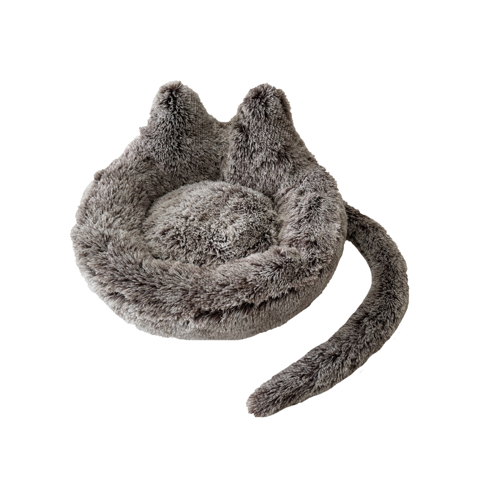 Coussin façon patte d'ours pour chien, coloris marron - D.50cm