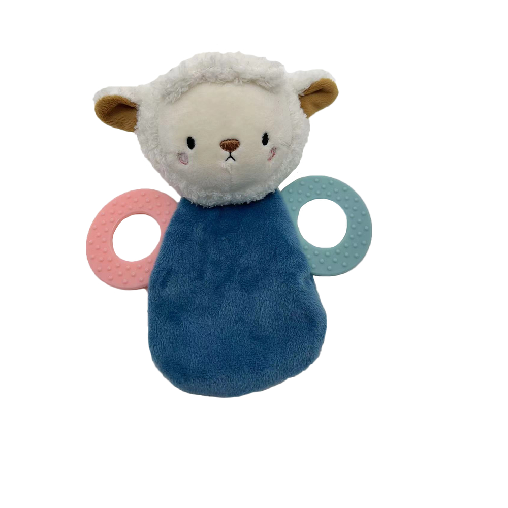 Jouet pour chiot : peluche mouton avec hochet - H.30cm