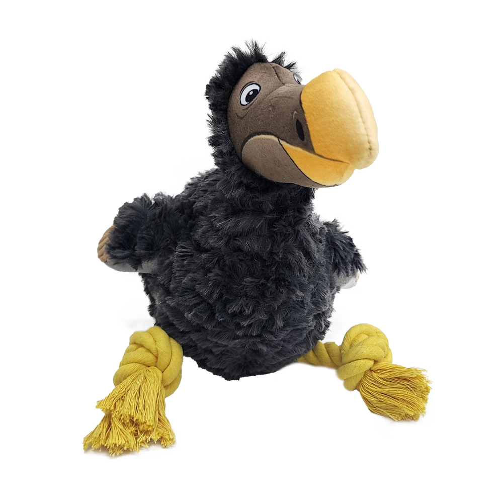 Jouet pour chien : peluche dodo avec corde - H.29cm