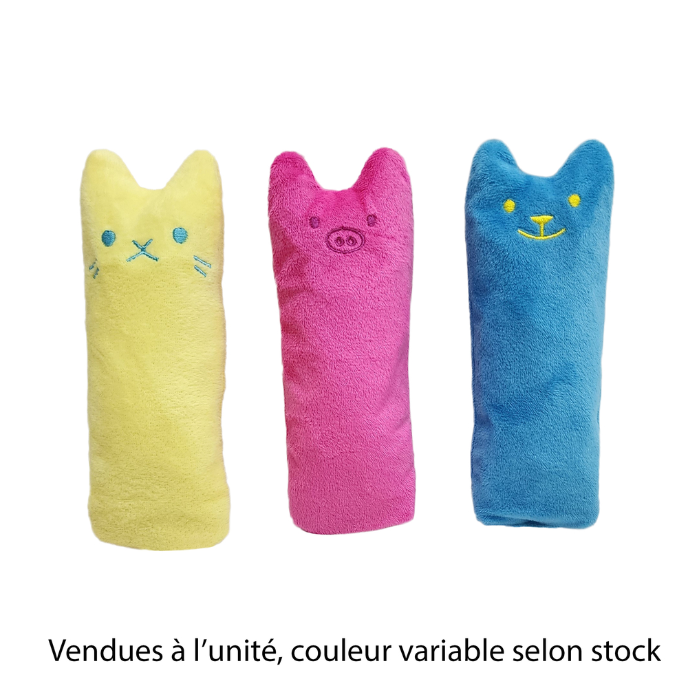 Jouet pour chat : peluche Fun, plusieurs coloris disponibles - L.18cm