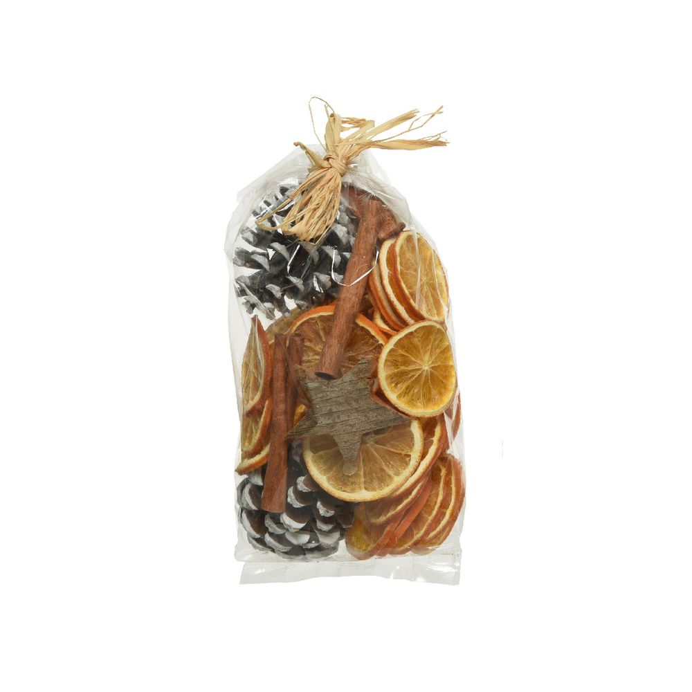 Pot-pourri décoratif composé d’éléments naturels séchés