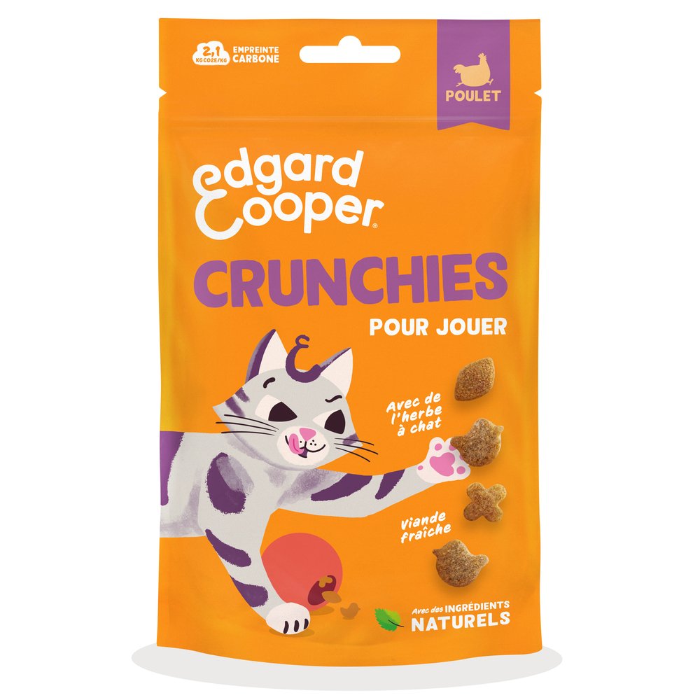 Friandises pour chat, crunchies poulet - 50g