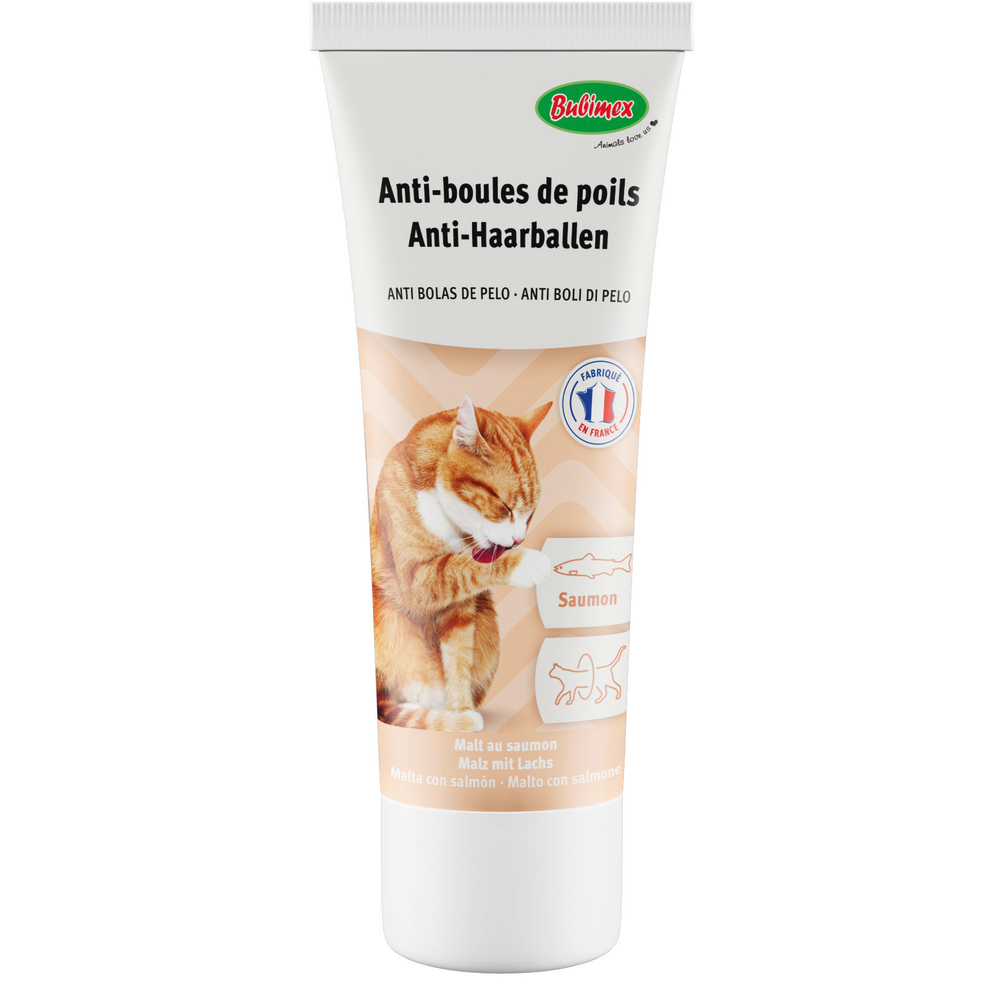 Malt pour chat au saumon, pâte anti-boules de poils - 100g