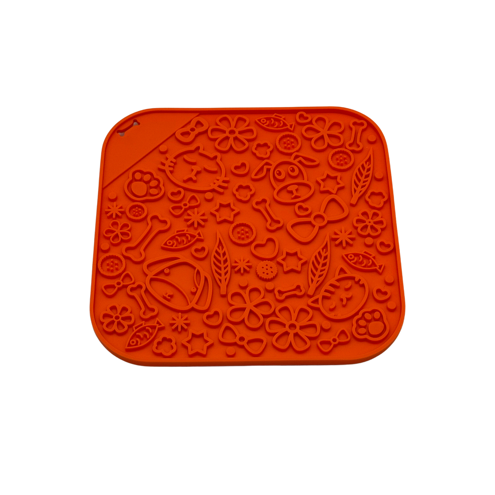 Tapis à lécher 'LickFun' pour chien et chat - 20x20cm