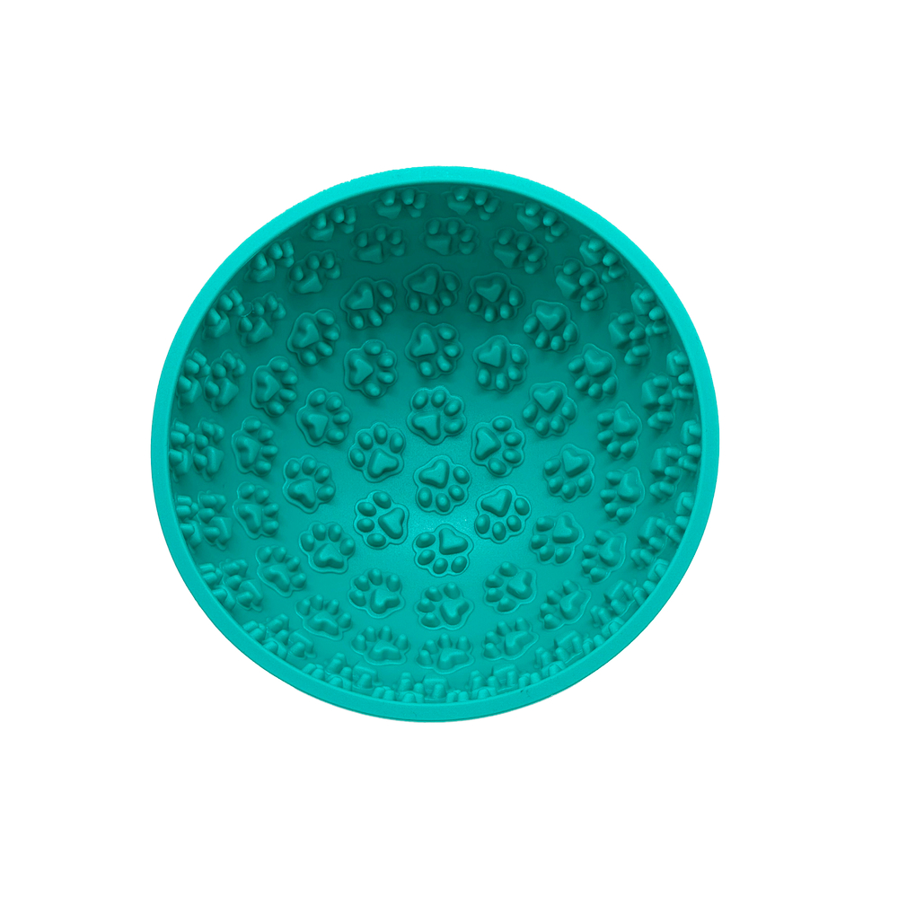 Bol à lécher 'Lick Paw' pour chien et chat, coloris bleu - D.16cm