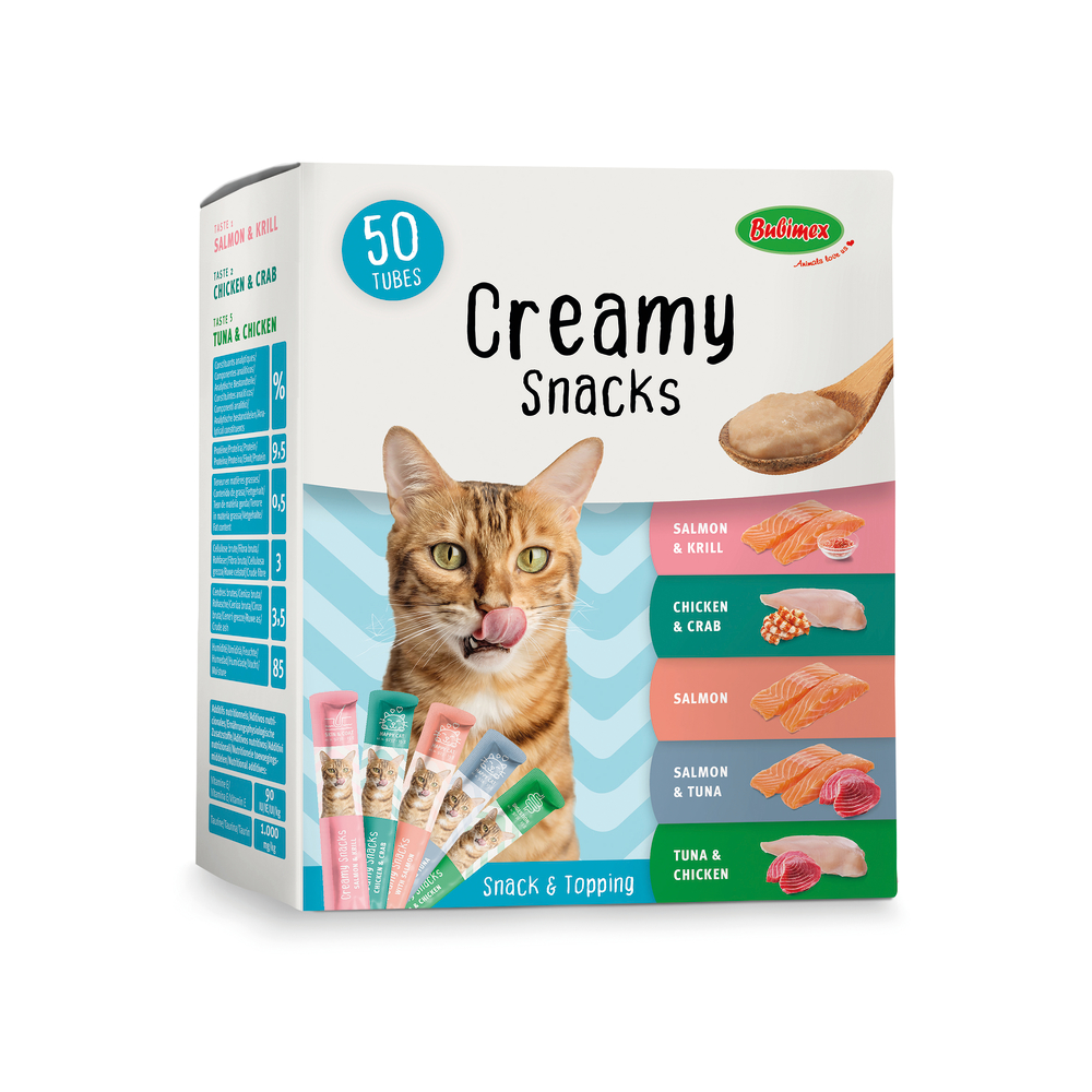 Friandises pour chat, multipack creamy snacks x50