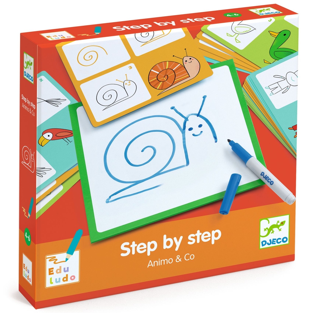 Jeu éducatif, pour dessiner 'Step by step'