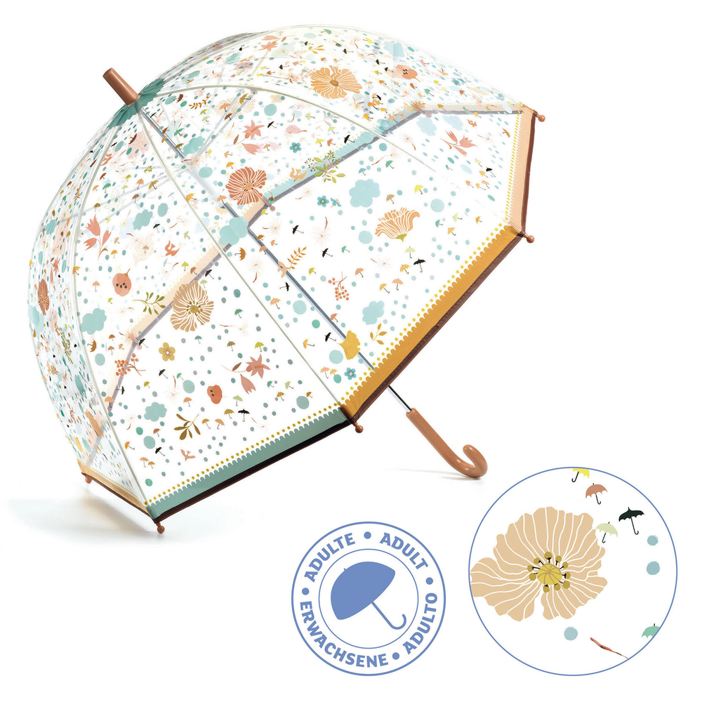 Parapluie, motif 'Petites fleurs', coloris mixte - D.79cm
