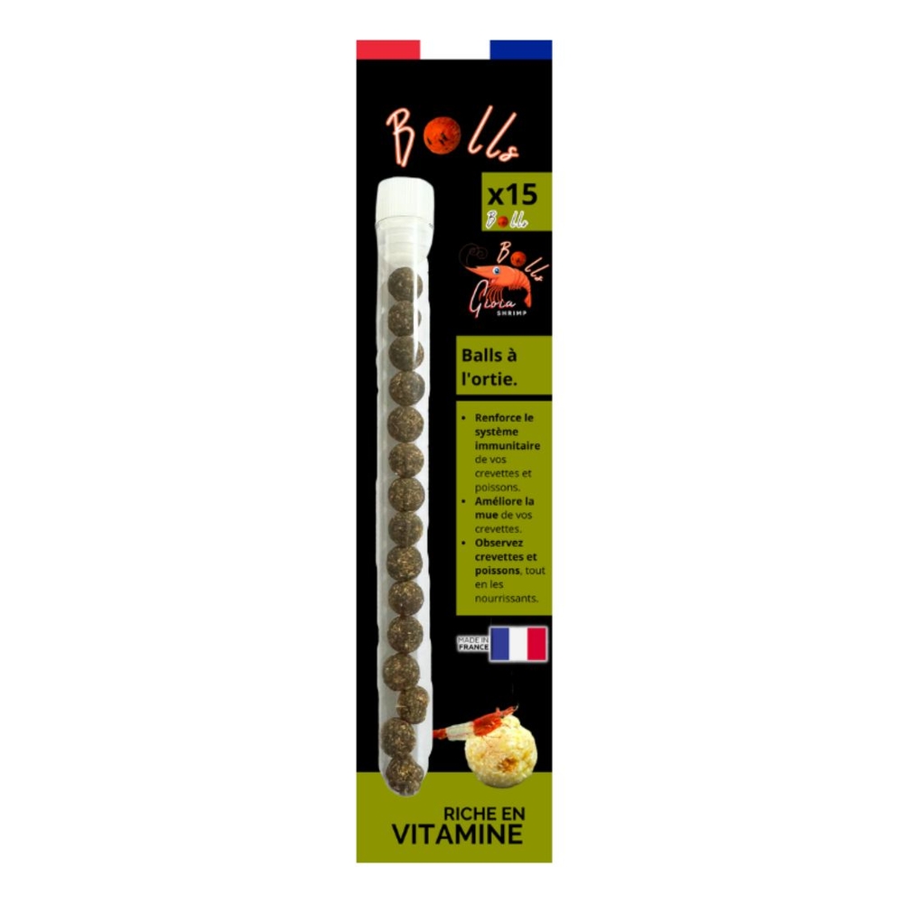 Billes pour crevettes à l'ortie - x15