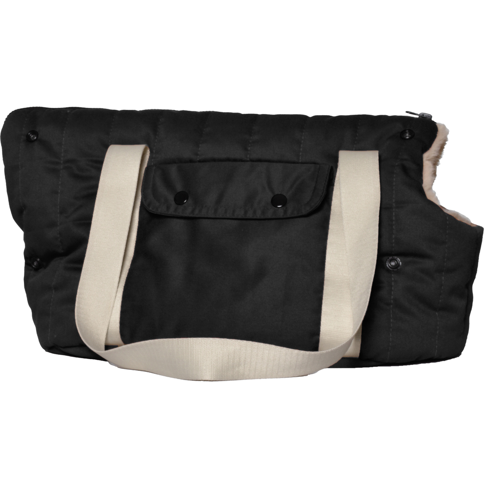 Sac pour chien, doux 32x50x30cm noir
