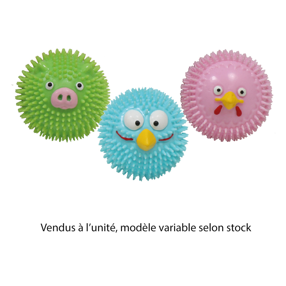 Jouet pour chien, balle Funny faces 6.5cm - 3 modèles disponibles